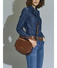 THE BRIDGE PEARLDISTRICT Double function bag in leather BROWN - Women&rsquo;s Bags - 8