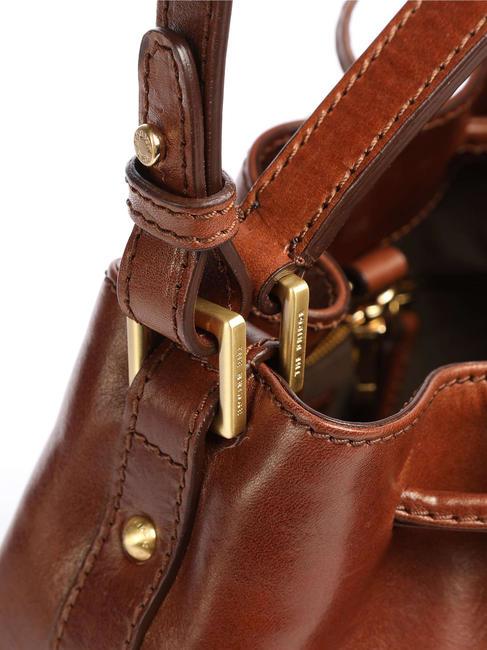 STORY DONNA Bucket bag in leather BROWN - Women’s Bags