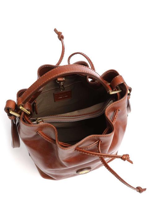 STORY DONNA Bucket bag in leather BROWN - Women’s Bags