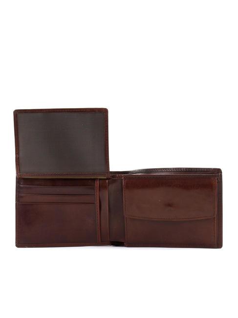 STORY UOMO Leather wallet flap and coins BROWN - Women’s Wallets