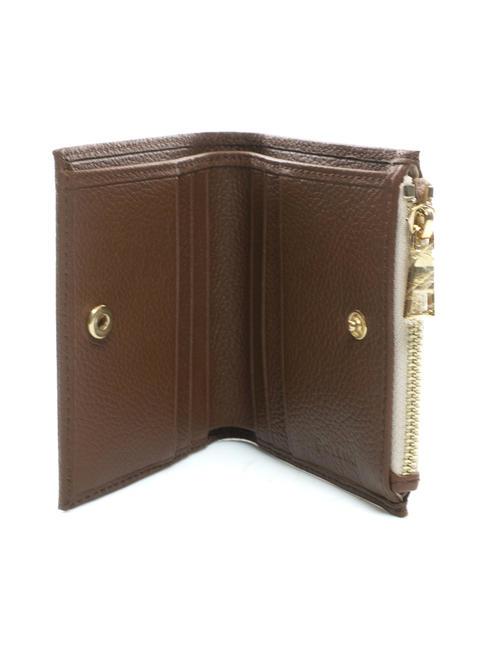 HERITAGE Compact wallet ivory / brown - Women&rsquo;s Wallets