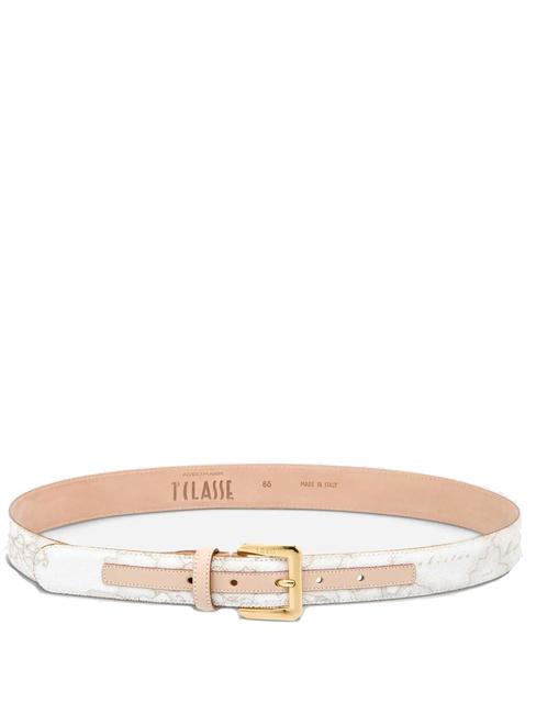 GEO WHITE Shortenable belt white - Belts