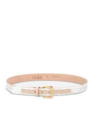 ALVIERO MARTINI PRIMA CLASSE GEO WHITE Shortenable belt - Belts