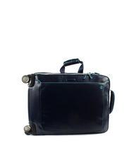 PIQUADRO BLUE SQUARE Leather Hand Luggage Trolley, 15.6" PC holder blue - Hand luggage - 3