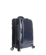 PIQUADRO BLUE SQUARE Leather Hand Luggage Trolley, 15.6" PC holder blue - Hand luggage - 4