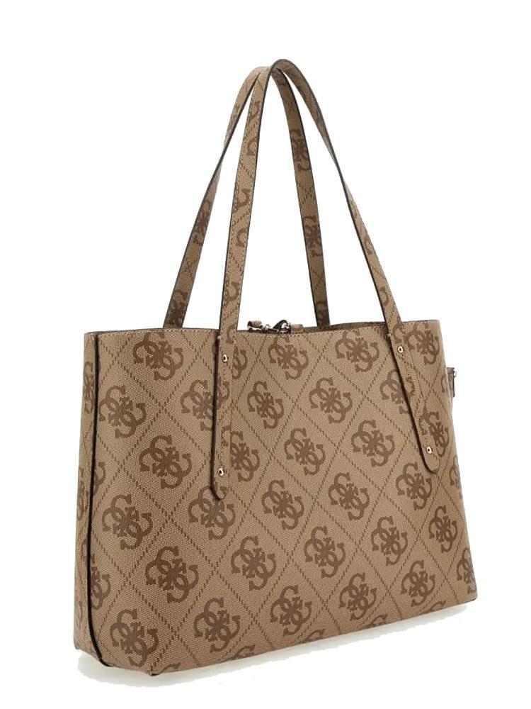 GUESS ECO BRENTON 4G LOGO Shoulder shopping bag