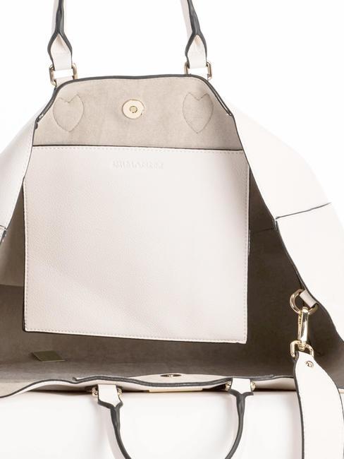 NATASHA Hand shopper, with shoulder strap white - Women&rsquo;s Bags