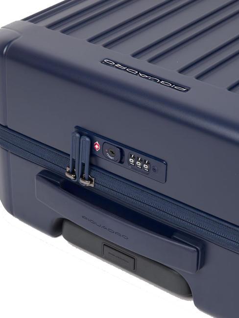 PQ-LIGHT Ultra slim cabin trolley blue - Hand luggage