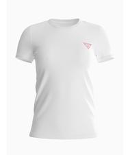 GUESS MINI TRIANGLE Slim fit T-shirt purwhite - T-shirt - 4