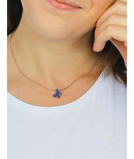 AMEN FARFALLE Necklace with blue zircons - Necklaces