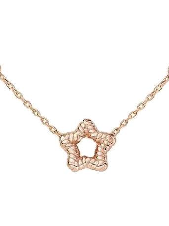 COCCOLE Silver necklace with star rose - Necklaces