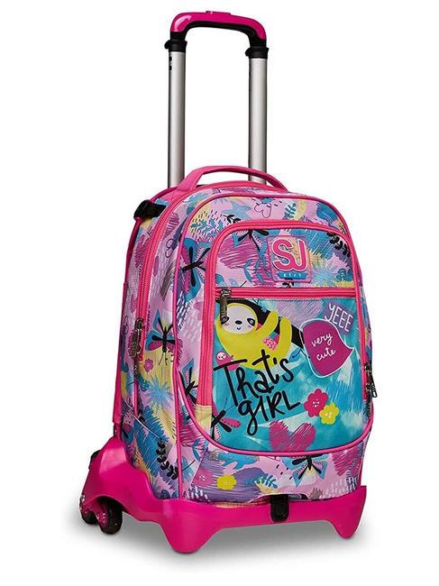 CLACK IT GIRL JACK Backpack with detachable trolley sea water - Backpack trolleys