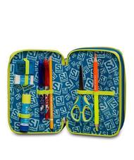 SJGANG COLOR Triple compartment pencil case with School Kit yellow - Cases and Accessories - 3