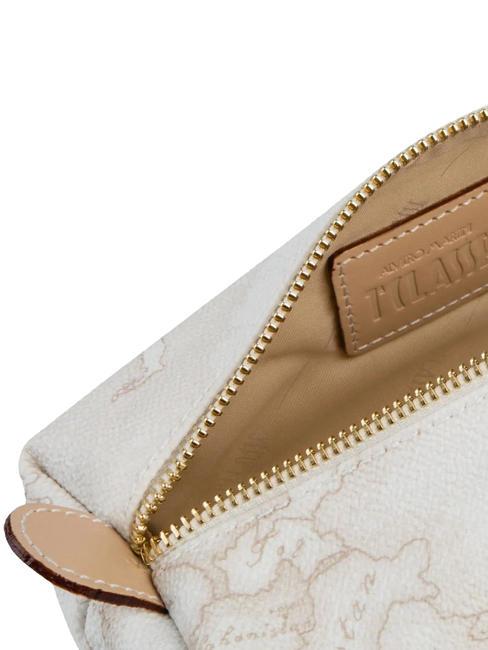 GEO CLASSIC Cosmetic bag with zip white - Sachets & Travels Cases