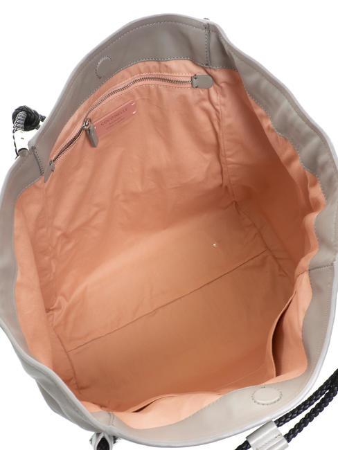 SINFONIA Leather shopper shoulder bag stone - Women’s Bags