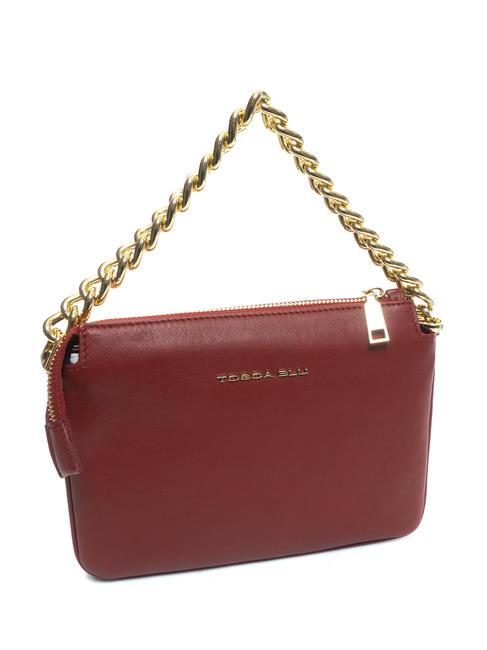 MILANO Studded leather bag dark red - Women&rsquo;s Bags