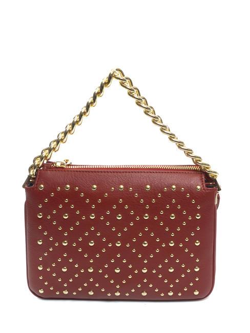 MILANO Studded leather bag dark red - Women&rsquo;s Bags