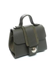 TOSCA BLU DUBROVNIK Mini trunk bag in leather militaryg - Women’s Bags - 2