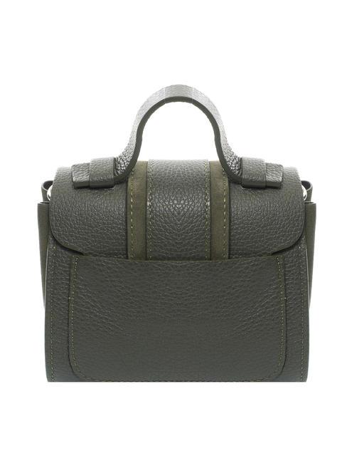 DUBROVNIK Mini trunk bag in leather militaryg - Women’s Bags