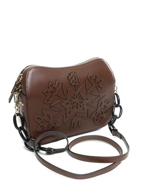 OLANDA Embroidered shoulder bag BROWN - Women&rsquo;s Bags