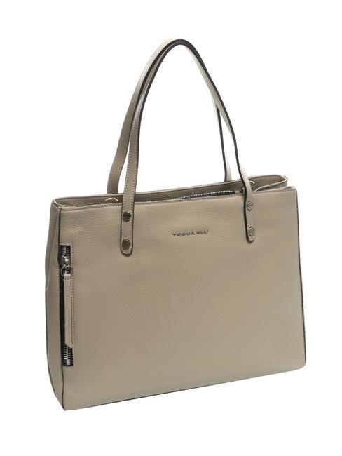 OTTAWA Leather shopping bag BEIGE - Women&rsquo;s Bags