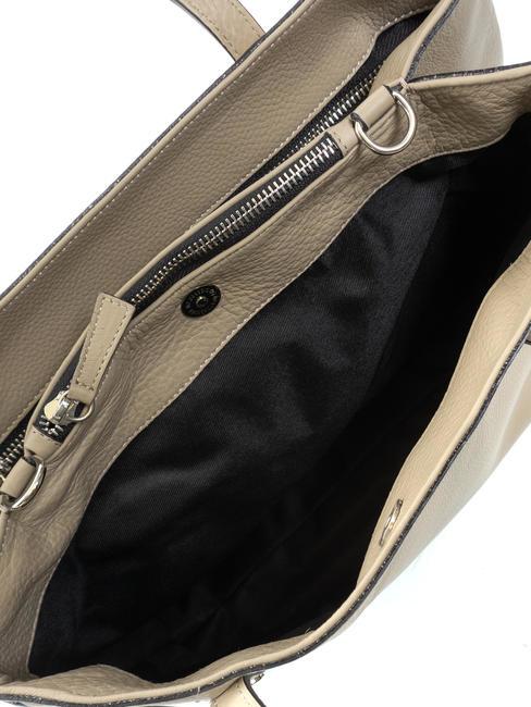 OTTAWA Leather shopping bag BEIGE - Women&rsquo;s Bags