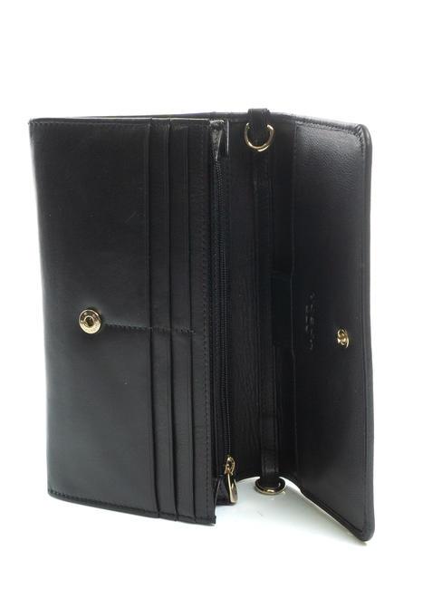 NIZZA Large wallet with studs Black - Women&rsquo;s Wallets