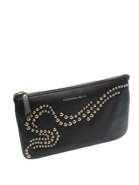 NIZZA Shoulder strap three compartments with studs Black - Women&rsquo;s Bags