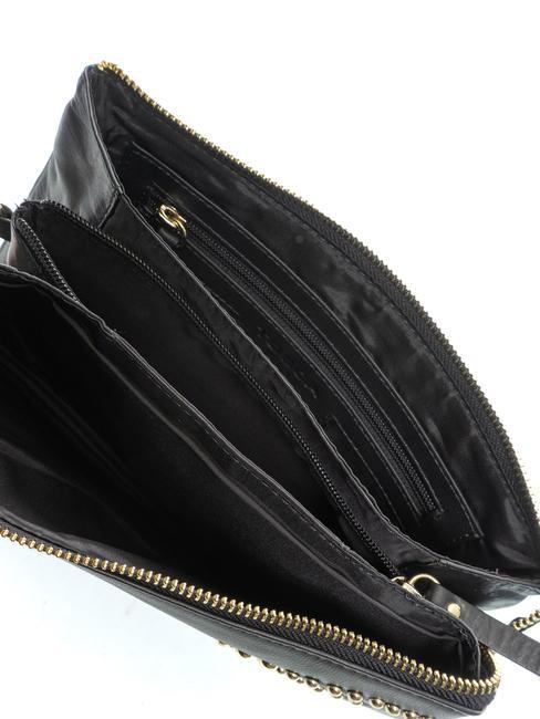 NIZZA Shoulder strap three compartments with studs Black - Women&rsquo;s Bags