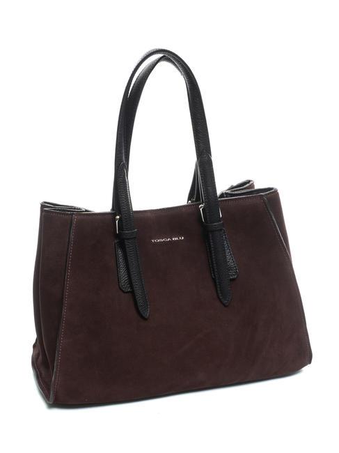 BRUGES Large suede tote bag bordeaux - Women&rsquo;s Bags