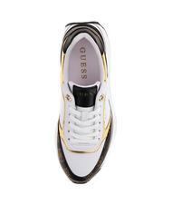 GUESS CAMRIO Platform sneakers White / Brown - Women&rsquo;s shoes - 5