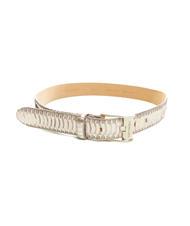 TRUSSARDI XENO Laminated leather belt, can be shortened - Belts