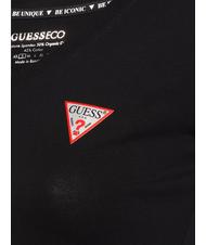 GUESS MINI TRIANGLE V-neck T-shirt jetbla - T-shirt - 4