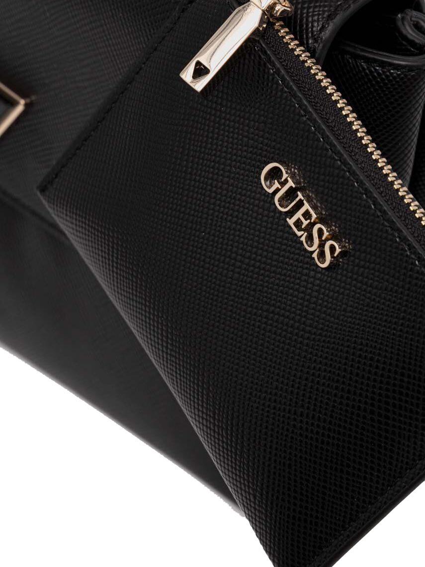 Guess Eco Craig Folder Bag With Shoulder Strap Black Buy At