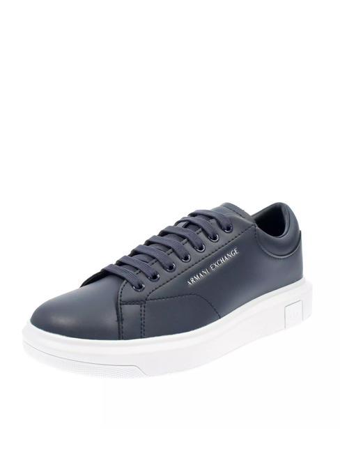 ACTION Leather sneakers NAVY / NAVY - Men&rsquo;s shoes