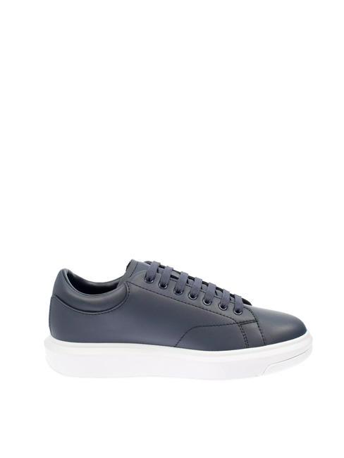 ACTION Leather sneakers NAVY / NAVY - Men&rsquo;s shoes