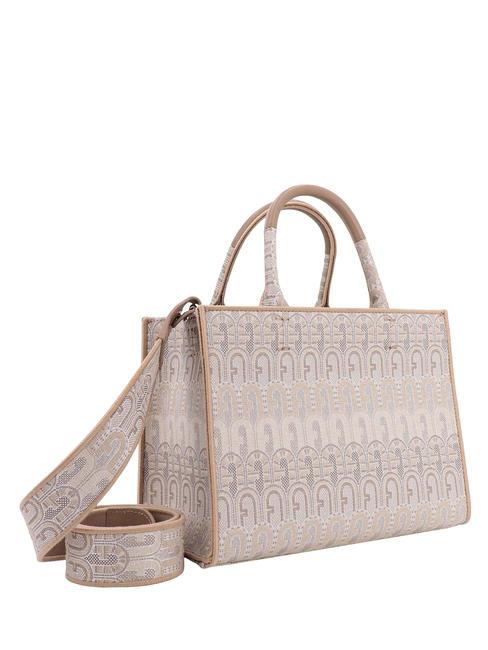 OPPORTUNITY S Recycled jacquard tote bag NATURAL TONES - Women’s Bags