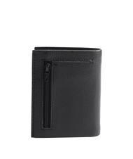 AERONAUTICA MILITARE FIGHTER Vertical leather wallet Black - Men&rsquo;s Wallets - 3