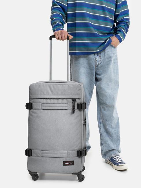 TRANSIT'R Medium size trolley sundaygrey - Semi-rigid Trolley Cases