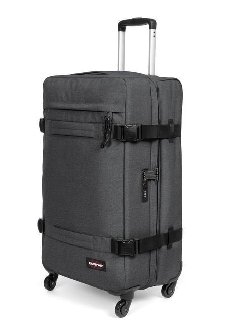 TRANSIT'R Medium size trolley BlackDenim - Semi-rigid Trolley Cases