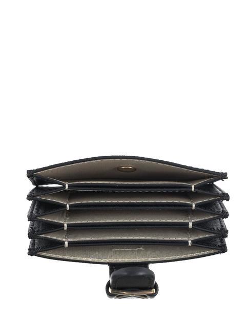   Saffiano effect card holder BLACK - Women&rsquo;s Wallets