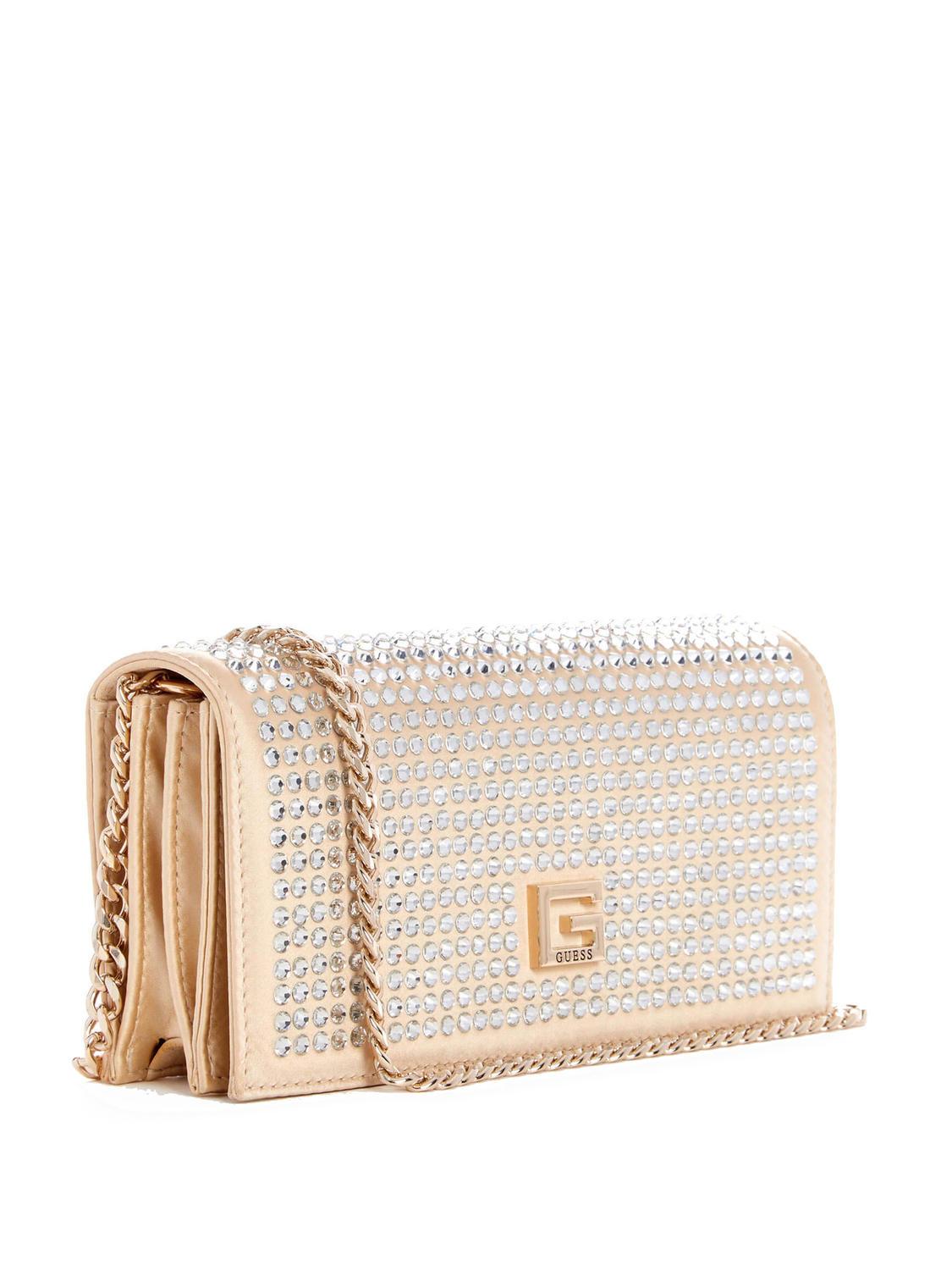Guess gold online clutch