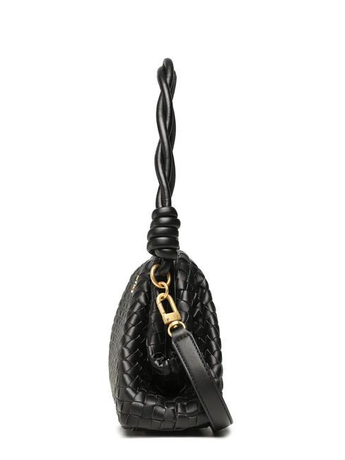 LISBET Woven clutch bag BLACK - Women&rsquo;s Bags