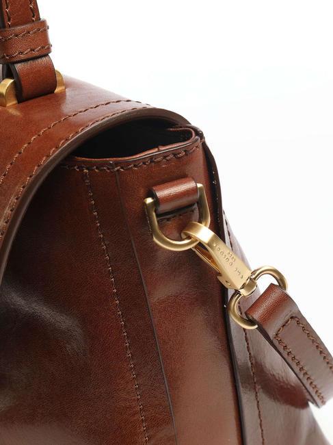 STORY Leather briefcase bag BROWN - Women&rsquo;s Bags