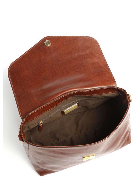 STORY Leather briefcase bag BROWN - Women&rsquo;s Bags