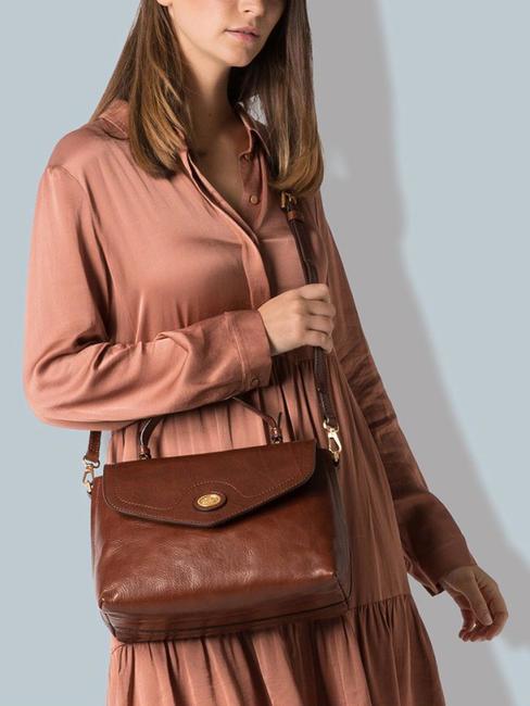 STORY Leather briefcase bag BROWN - Women&rsquo;s Bags