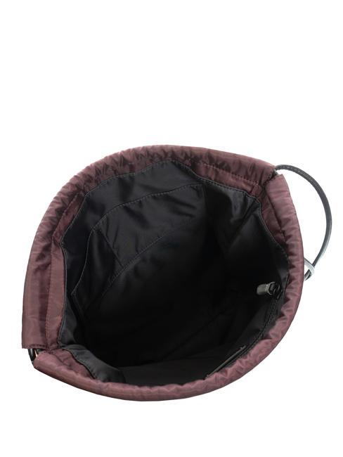 ZENITH Nylon bag with pocket marrore-black - Backpacks & School and Leisure