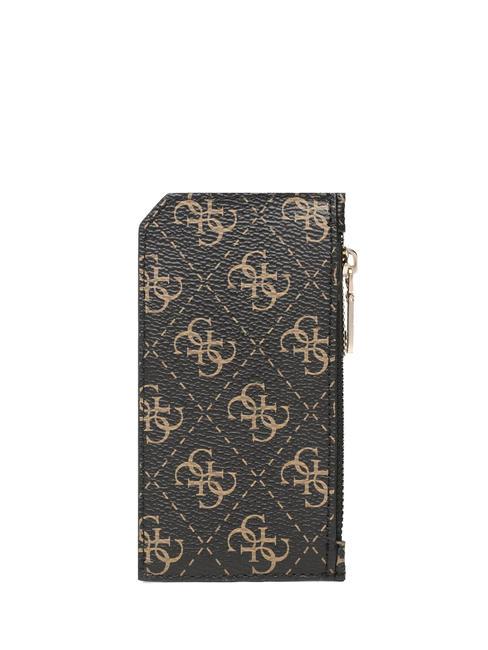 AIETA Card holder with coin purse brown logo - Women&rsquo;s Wallets