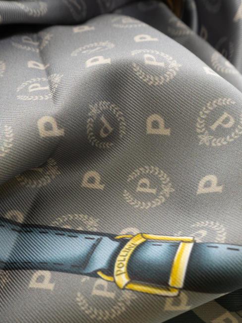 TWILL Printed scarf gray and blue - Scarves