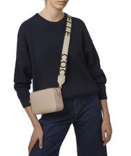 COCCINELLE TEBE Shoulder bag in textured leather powder pink - Women&rsquo;s Bags - 5